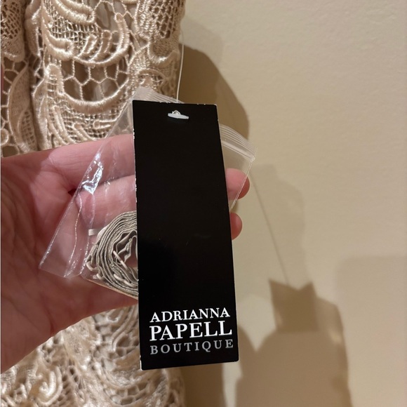 Adrianna Papell Boutique Cream Lace Mini Dress - Picture 4 of 6